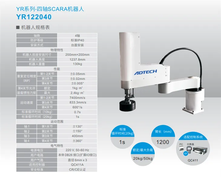 Heavy Load SCARA Four-axis Robot